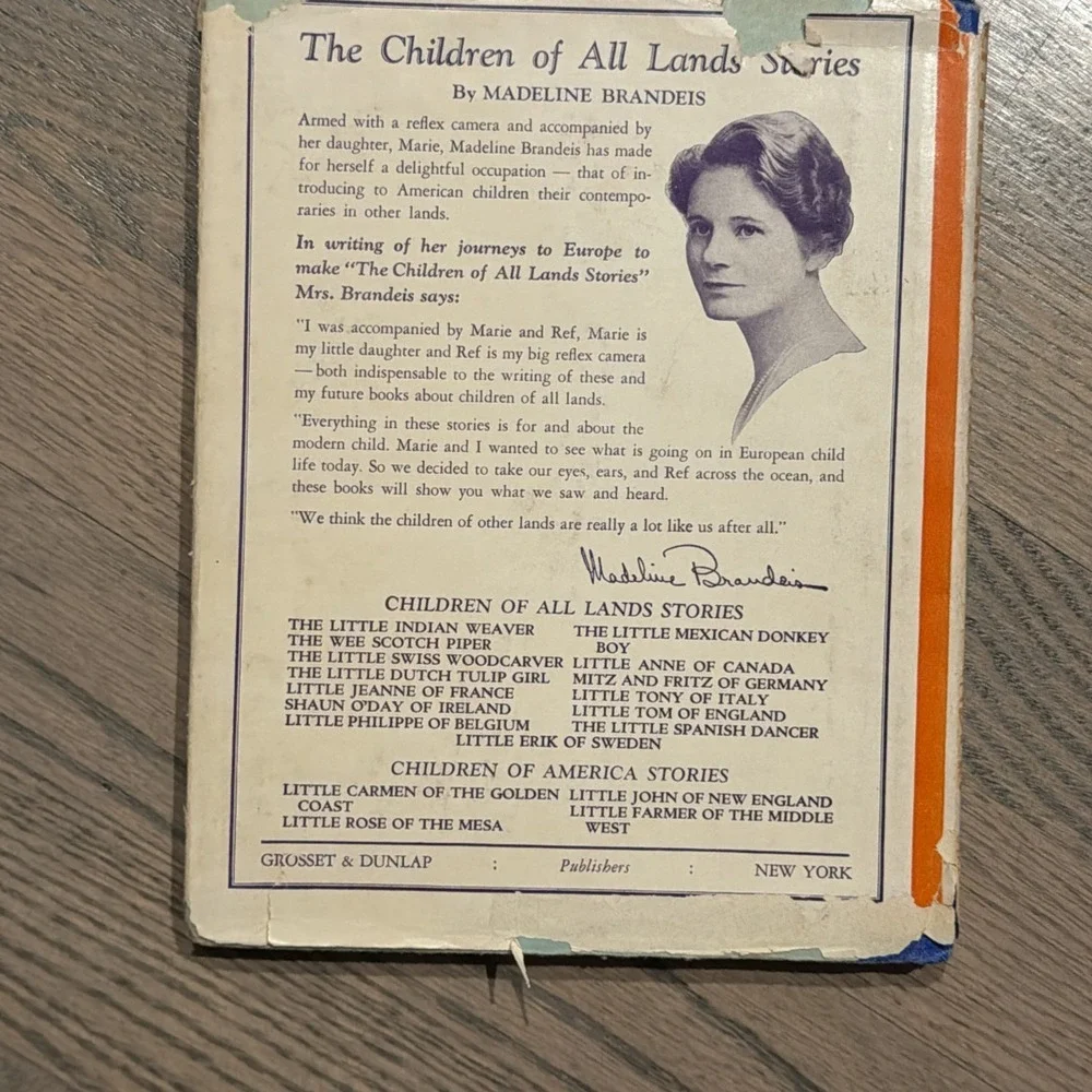 VINTAGE:‎ LITTLE ERIK OF SWEDEN by Madeline Brandeis 1938 Edition HB